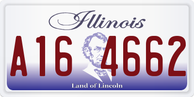 IL license plate A164662