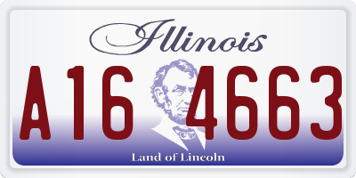 IL license plate A164663
