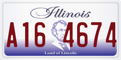 IL license plate A164674