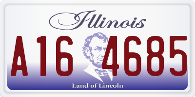 IL license plate A164685