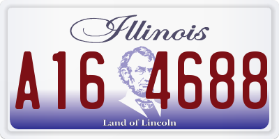 IL license plate A164688