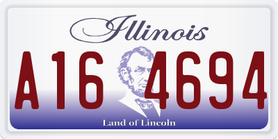 IL license plate A164694