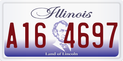 IL license plate A164697