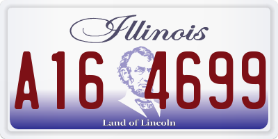 IL license plate A164699