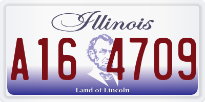 IL license plate A164709