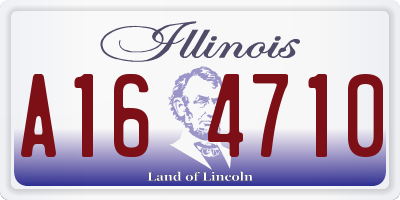 IL license plate A164710