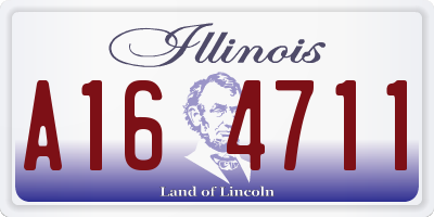 IL license plate A164711