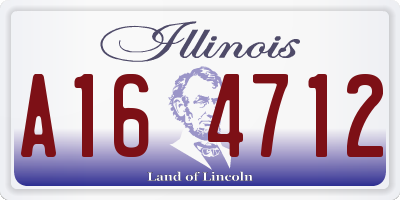 IL license plate A164712