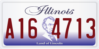 IL license plate A164713