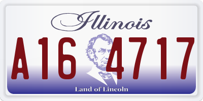 IL license plate A164717