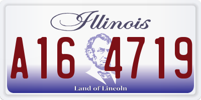 IL license plate A164719