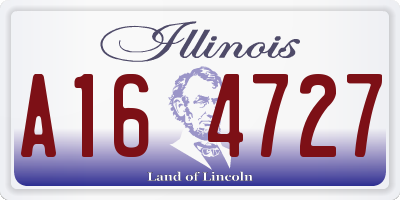IL license plate A164727