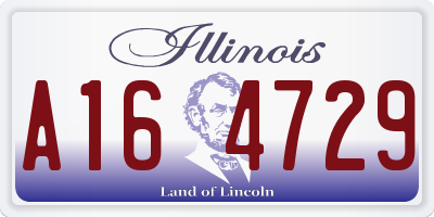 IL license plate A164729