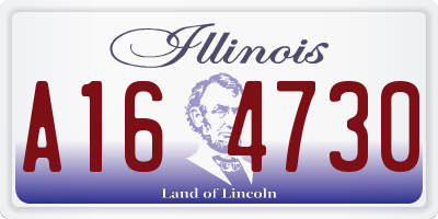 IL license plate A164730
