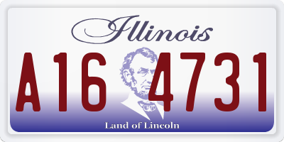 IL license plate A164731