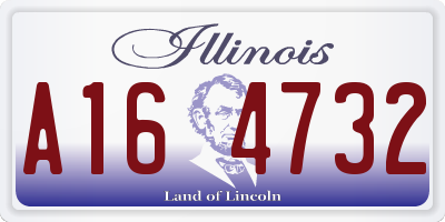 IL license plate A164732