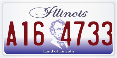 IL license plate A164733