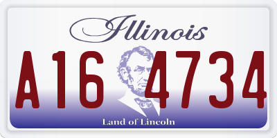 IL license plate A164734