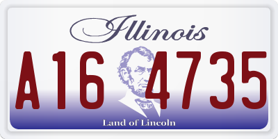 IL license plate A164735