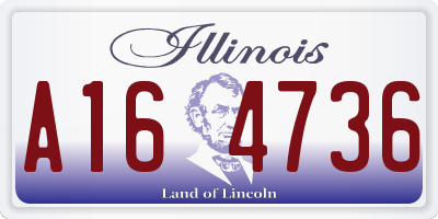 IL license plate A164736
