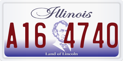 IL license plate A164740
