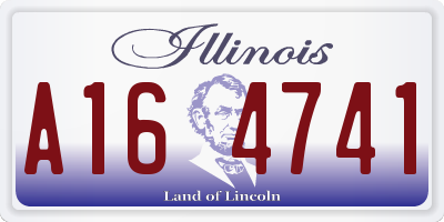IL license plate A164741