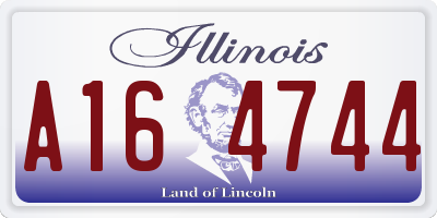 IL license plate A164744