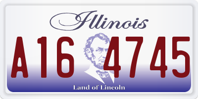IL license plate A164745