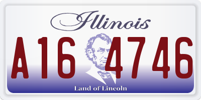 IL license plate A164746