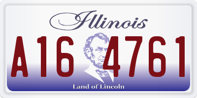 IL license plate A164761