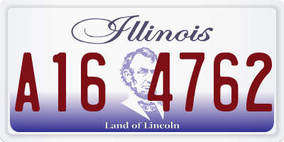 IL license plate A164762