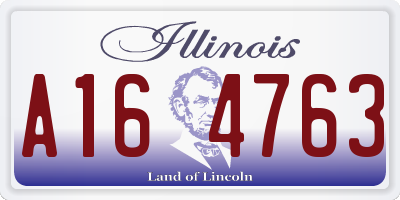 IL license plate A164763