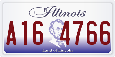 IL license plate A164766