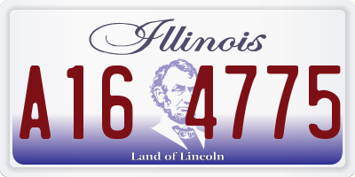 IL license plate A164775