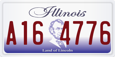 IL license plate A164776