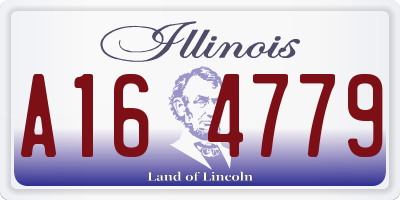 IL license plate A164779