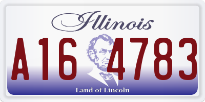 IL license plate A164783