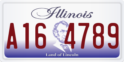 IL license plate A164789