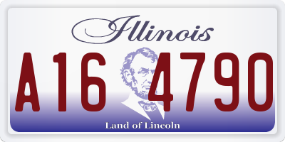 IL license plate A164790