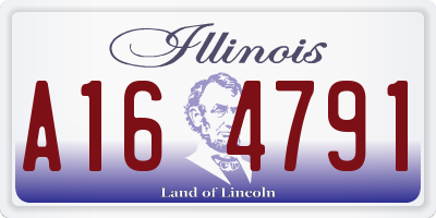 IL license plate A164791