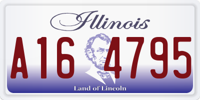 IL license plate A164795
