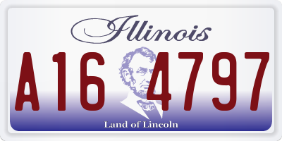 IL license plate A164797