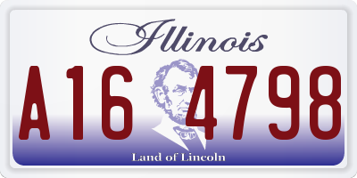 IL license plate A164798