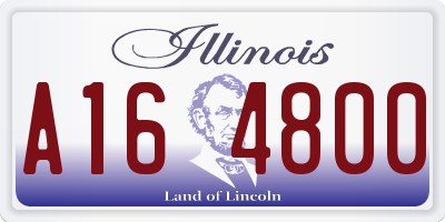 IL license plate A164800