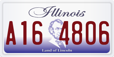 IL license plate A164806