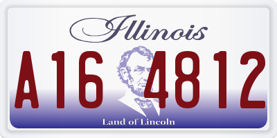 IL license plate A164812