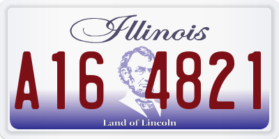 IL license plate A164821