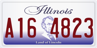 IL license plate A164823