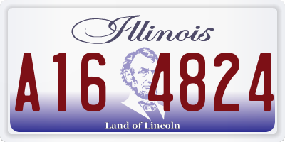 IL license plate A164824