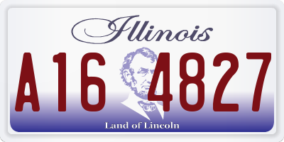 IL license plate A164827